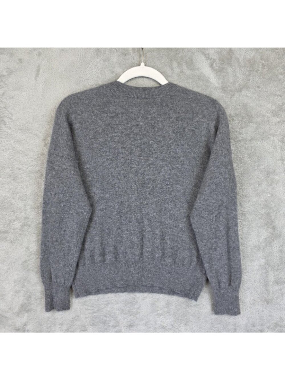 Madewell Sweater Womens XS Gray 100% Cashmere Crew Neck Pullover Long Sleeve - Picture 3 of 10
